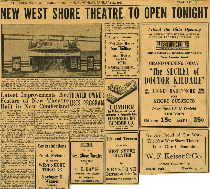 west shore theatre 1940